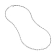 thumbnail image 2 of 14K White Gold Women's 30" 4.40mm Diamond Cut Rope Chain Necklace, 2 of 4