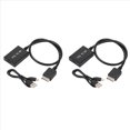 thumbnail image 1 of 2X para PS2 A HD Audio Video Converter Adapter 1080P Soporte para PS1 / 2/3 Modos de VisualizacióN para HDTV PC Adaptador de Cable Full HD, 1 of 5
