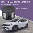 thumbnail image 2 of Dome Map LED Reading Light Lamp Overhead Console For Kia KX7 Sorento Replacement OEM 92810-C0000-black, 2 of 5