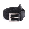 thumbnail image 4 of Ceinture Tressée Extensible en Tissu Élastique Multicolore 2041-Noir-G, 4 of 10