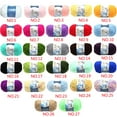 thumbnail image 5 of Milk Sweet Soft Cotton Baby Knitting Wool Yarn Thick Yarn Fiber Velvet Yarn Hand Knitting Wool Crochet Yarn for DIY Sweater black, 5 of 9