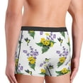 thumbnail image 3 of Goofa Lavender Flowers Printed Men's Boxer Briefs Underwear, Moisture-Wicking Underwear, Trunk,Soft and Breathable Cotton Underwear-X-Large, 3 of 9