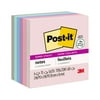 Post-it Recycled Super Sticky Notes, 3 in x 3 in, Wanderlust Pastels , 6 Pads