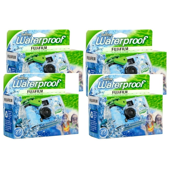 Fujifilm Quick Snap Waterproof 35mm Single Use Camera (4 Pack)