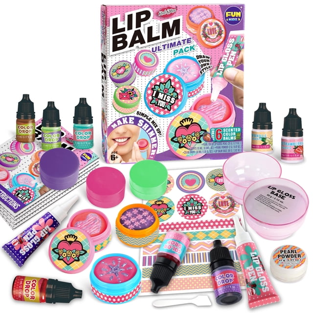 Kit de bálsamo labial FUN KIDZ All Natural para niñas de 8 a 12 años