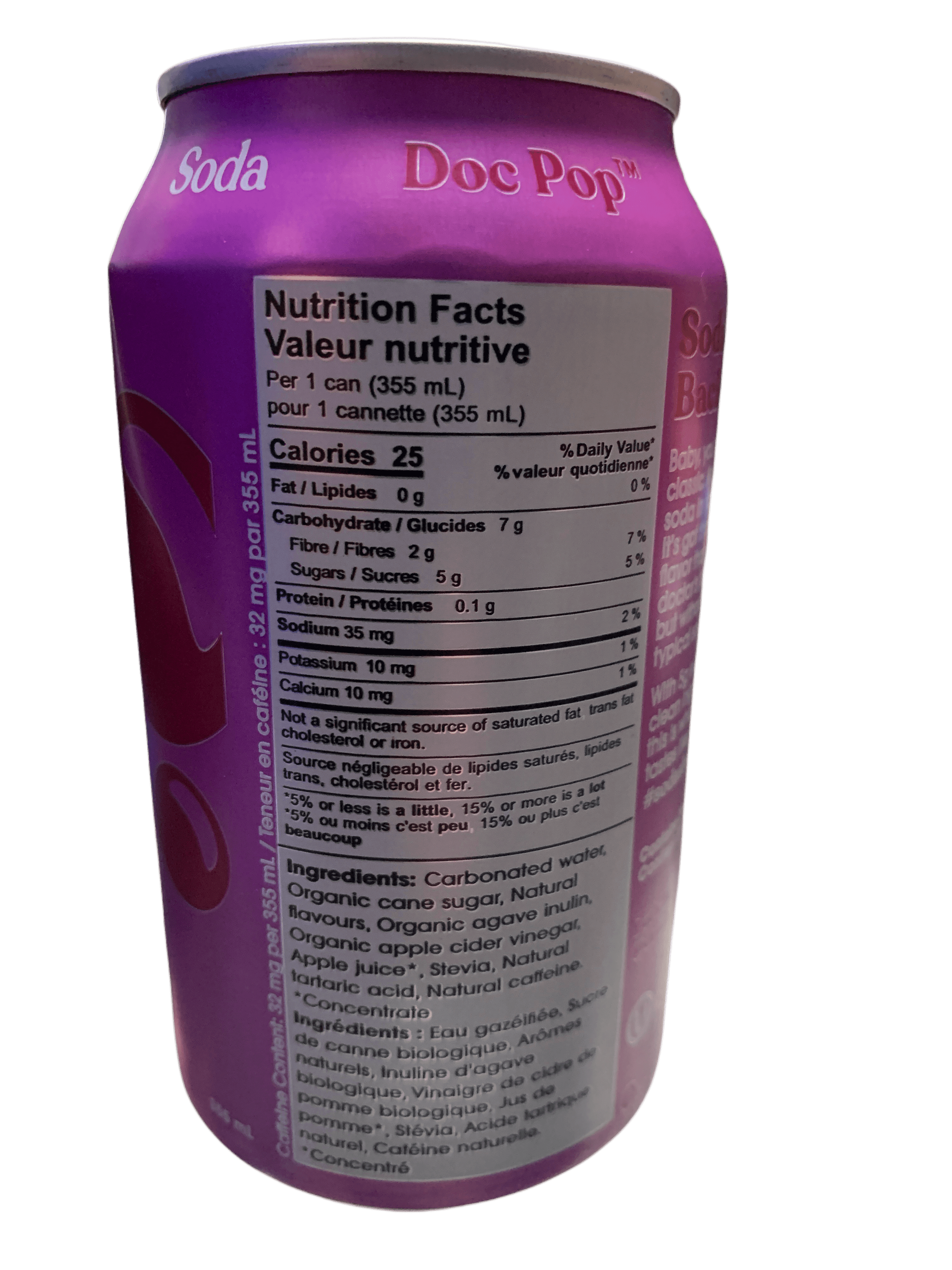 poppi Doc Pop Les Soude 355 mL Canette de poppi DOC POP 355 mL