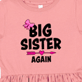 thumbnail image 4 of Inktastic Big Sister Again with Bow and Arrow Girls Toddler Dress, 4 of 5