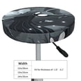 thumbnail image 4 of Susaid Forest Black Ghost Warrior Print Elastic Bar Stool Cover Personalized Washable Stool Cover for Barbershop Home Bar Kitchen-14 inch, 4 of 7