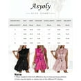 thumbnail image 4 of Asyoly Womens Summer Dresses Leopard Ruffle Trim Cap Sleeve Mini Dress High Waist Short Shirt Dresses, 4 of 4