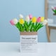 thumbnail image 1 of Textura hidratante PU tulipán flor artificial foto flor falsa decoración del hogar, 1 of 4