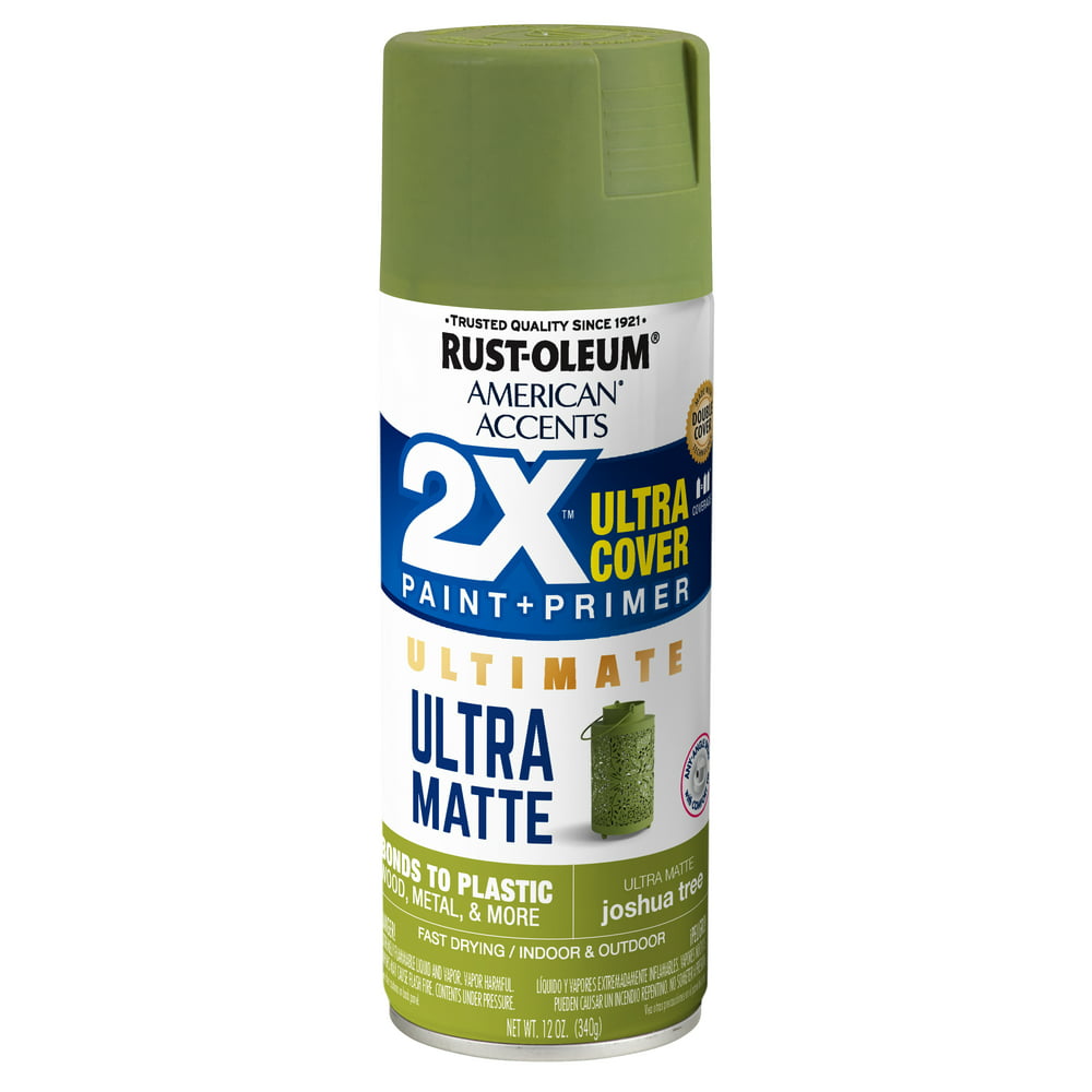Joshua Tree, RustOleum American Accents 2X Ultra Cover Ultra Matte Spray Paint, 12 oz Walmart