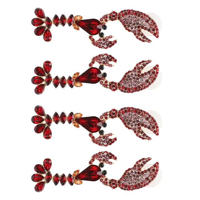 Pendientes Colgantes, Forma De Langosta, 2 Pares De Pendientes Para Mujer, Hermosos Y Elegantes Para Decoración, Regalo, Mujer