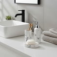 thumbnail image 3 of Evideco French Home Goods Marble White Soap Dish Cup Only Modern Neoclassical Dolomite Soap Dish, 3 of 8