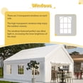 thumbnail image 6 of 20x20 FT Party Tent Heavy Duty, Outdoor Wedding Event Shelters Upgraded Galvanized Canopy with Waterproof White Roof, Removable Sidewalls & 2 Storage Bags, 6 of 9
