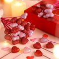thumbnail image 4 of 20 Pcs Valentine's Day Heart Shaped Picks,Happon Wooden Floral Heart Picks,Pink Glittered Heart Picks for Valentine Wedding Gifts Home Vase Filler Decor Party Supplies, 4 of 5