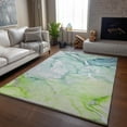 thumbnail image 6 of Addison Rugs Mayfield Washable Transitional Watercolors Green Rectangle Rug, 8' x 10', 6 of 6