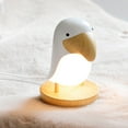 thumbnail image 4 of Luz de noche de madera Usb recargable Luz de doble propósito Dormitorio Luz de recordatorio cálido con Bluetooth Wmkox8yii  FSASFJB233, 4 of 9