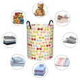 thumbnail image 4 of Lsque Bow Ties Pattern Laundry Hamper Basket, Tall Woven Rope Hamper Basket for Clothes, Lightweight Storage Basket, Collapsible Waterproof-Small, 4 of 6