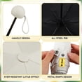 thumbnail image 3 of Bocaoying Mini Folding Umbrella with Case, Lightweight Portable Umbrella, Light Compact Rain Umbrella for Travel Outdoor Daily Use, Small Sun & Rain Pocket Umbrella (Beige), 3 of 7