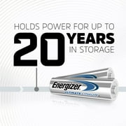 Energizer, EVEL91SBP4CT, Ultimate Lithium AA Batteries, 96 / Carton, Silver,Blue