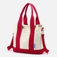 thumbnail image 4 of Bolso bandolera para mujer Bolsos de mensajero de lona Bolsos de ocio informales con varios compartimentos, 4 of 9