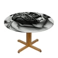 thumbnail image 3 of PIKWEEK  Dog Pattern Round Fitted Tablecloth Elastic Edge Waterproof Oil-Proof Table Cover Stain-Resistant Table Cloth Fits Round Tables, 3 of 7