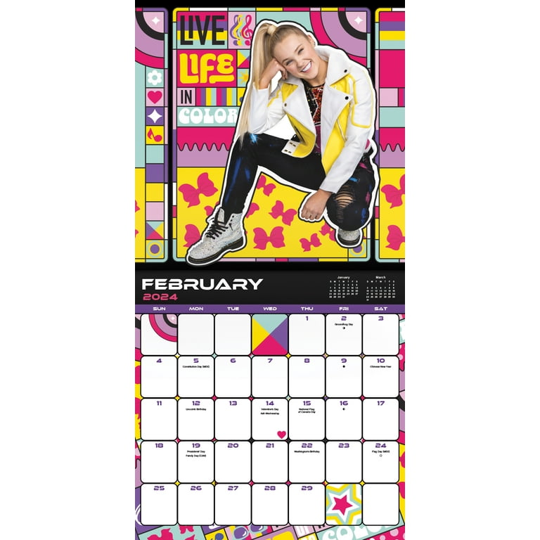 Trends International 2024 JoJo Siwa Wall Calendar & Magnetic