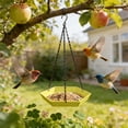 thumbnail image 6 of Hanging Bird Bath Feeder Food Tray Birds Feeds for Feeding Hummingbird, Bluebird, Cardinal, Squirrels, Doves, Seed Holder, Outside Outdoor Garden Decoration for Attracting Wild Birds, 6 of 6