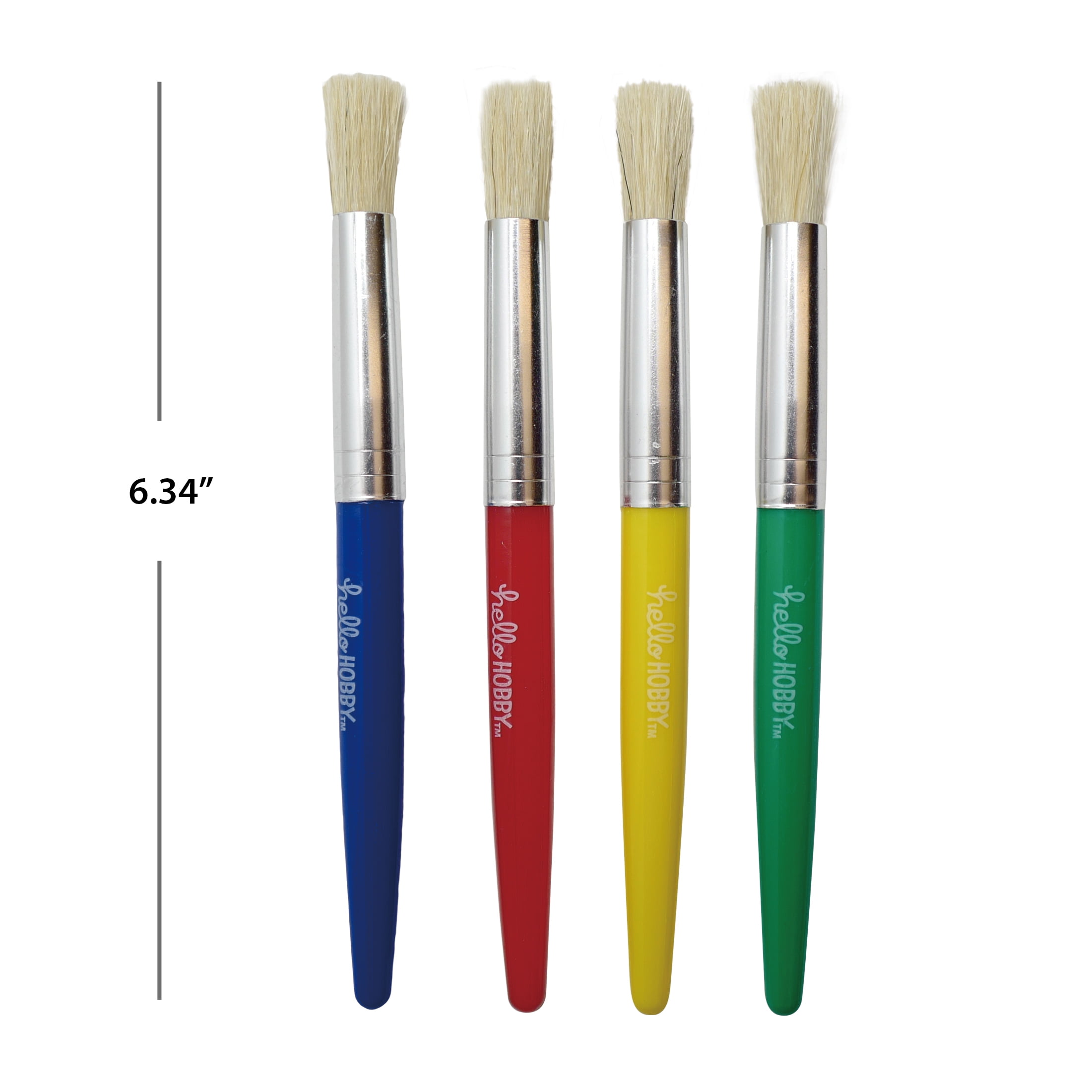 Natural Hog Bristle Flat Paint Brush, Hobby Lobby