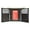 Black, variant on Mens Genuine Leather Card ID Key Holder Trifold Wallet 2555 (C) Black