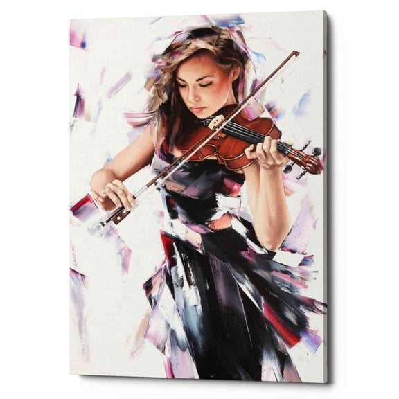 Epic Graffiti 'Indigo' by Alexander Gunin, Canvas Wall Art, 18"x26"