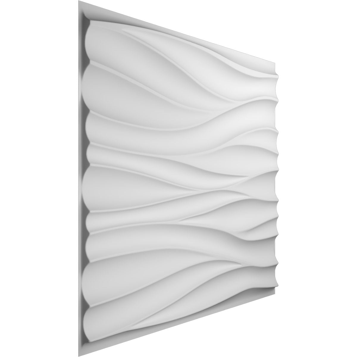 Ekena Millwork 19 5/8"W x 19 5/8"H Ripple EnduraWall Decorative 3D Wall Panel (12-Pack for 32.1 Sq. Ft.)