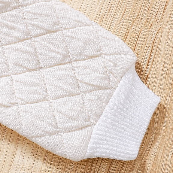 Vedolay Boy's Romper Boys Ruffle Sleeve Jumpsuit Fall High Waist Crewneck Pocket Long Romper Jumpsuit,White 3-6 Months