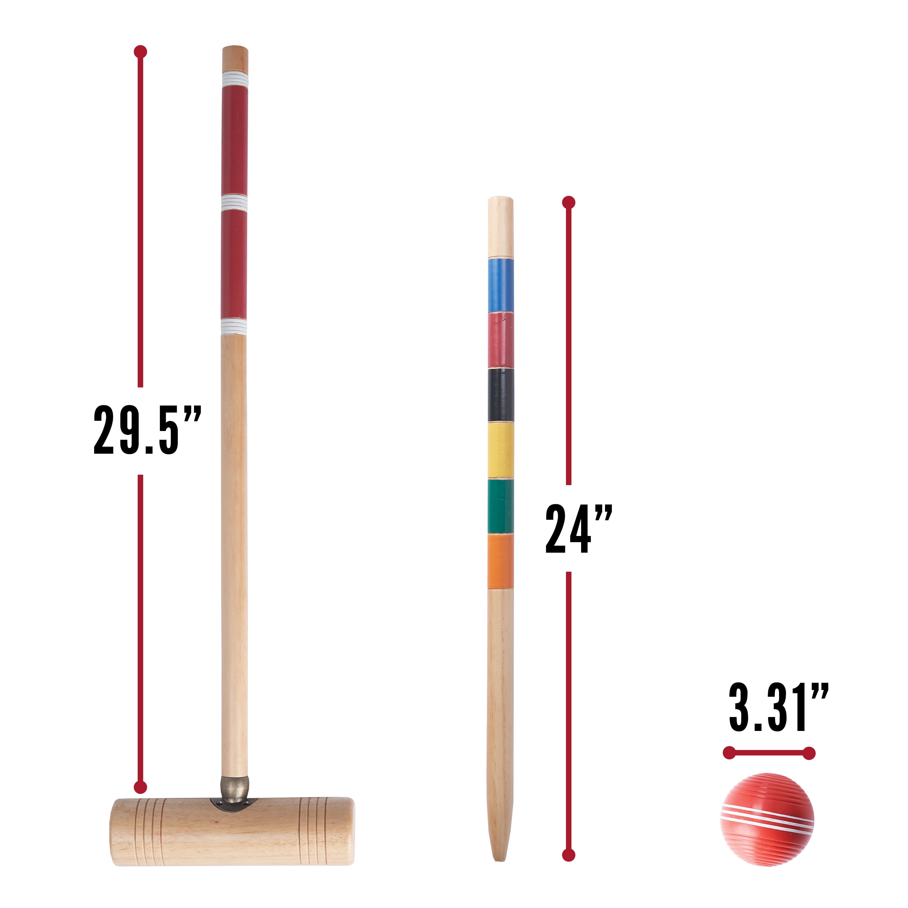 Franklin Sports Croquet Set - Professional Set - 6 Players