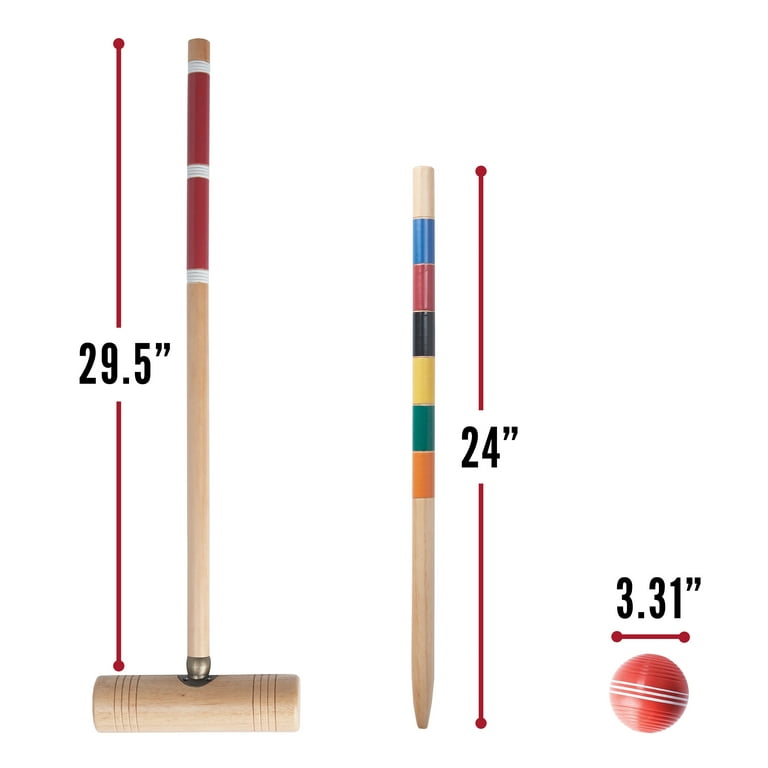 Franklin Sports Croquet Set - Professional Set - 6 Players