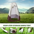 thumbnail image 5 of Portable Pop Up Privacy Shower Tent, Spacious Changing Room, Dressing Room, Sun Sunshade Canopy Outdoor Rain Shelter, Backpack Privacy Shelters for Camping, Hiking, Beach, Toilet, 5 of 6