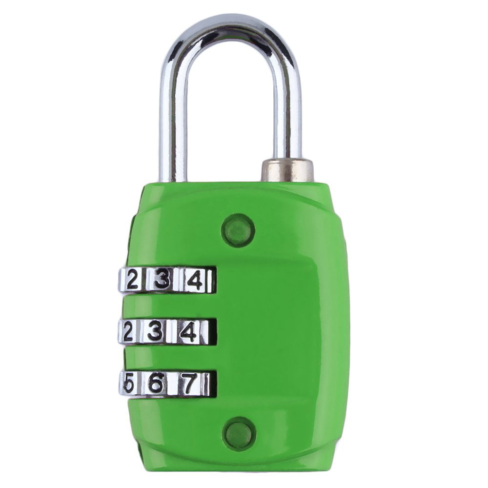 Zinc Alloy Security 3 Combination Travel Suitcase Luggage Code Lock Padlock  SN 