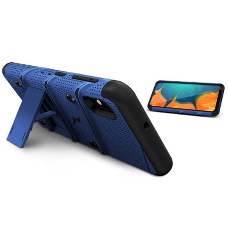 Zizo Bolt Series Case with Holster for Samsung Galaxy A10e - Blue/Black