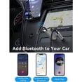 thumbnail image 2 of Receptor Bluetooth 5.1 para coche con conector USB de 3,5 mm y adaptador de audio inalámbrico Bluetooth con micrófono integrado, baja latencia, Plug and Play para coche y transmisión de, 2 of 5