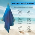 thumbnail image 4 of GZHJMY Beach Towel for Women Girls, Deep Space Object Helix Nebula Bath Towel, Oversized Lightweight Sport Towel, 31x71 Inch, 4 of 7