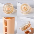 thumbnail image 4 of Jarra De Vidrio Para Beber, Vaso De Botella De 500Ml Con Tapa Y Taza De Viaje Con Pajita, Funda Protectora De Silicona Advancent HA028510-02, 4 of 5