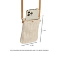 thumbnail image 3 of Gustave Women Straw Crossbody Shoulder Bag Small Cell Phone Purse Summer Beach Woven Rattan Bags Casual Mini Satchel Pouch "Dark Beige", 3 of 8