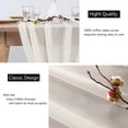 thumbnail image 2 of 2X Camino de Mesa de 27X118 Pulgadas Boda Romántica Decoración de Mesa de Fiesta Nupcial Transparente Decoraciones de Ducha Beige-Blanco, 2 of 5