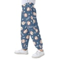 thumbnail image 4 of joogoo Blue Baseballs Stars Boys' Sweatpants Jogger Pants 4T, 4 of 8
