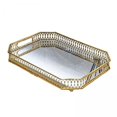 thumbnail image 1 of Bandeja de espejo Perfecl Bandeja organizadora pulida en oro cristal 29x18x5cm, 1 of 8