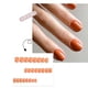 thumbnail image 3 of Uñas postizas a presión - Uñas cortas a presión - Uñas postizas cortas con pegamento reutilizable - Uñas en 12 tamaños, parche para uñas de 2 ml, 3 of 3