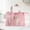 Pink, variant on Bxaolu Mesh Makeup Bag 1PC Mesh Cosmetic Bag Portable Zipper Toiletry Pouch Travel Organizing Cosmetic Purse Storage Small Meshs Bags for Daily Home Office Closure Backpack Accessories