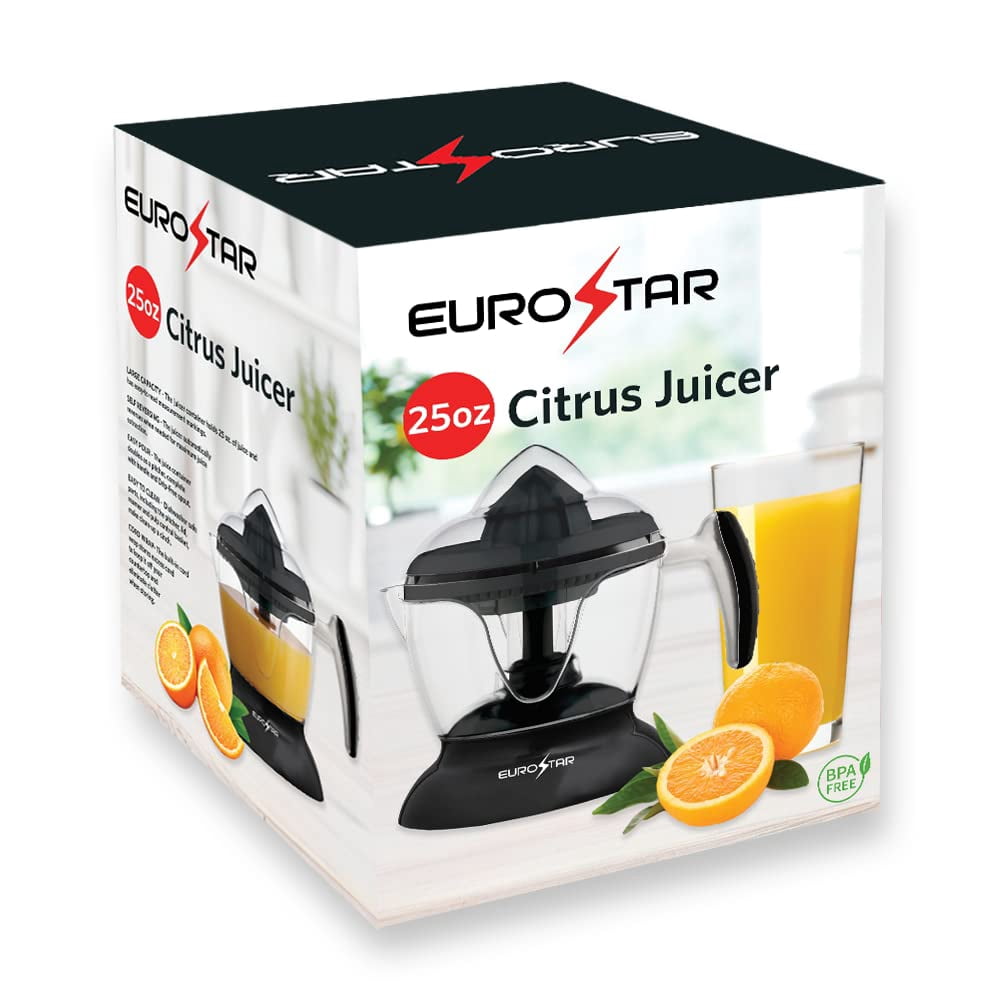 EUROSTAR ECJ600BLACK 25oz Electric Citrus Juicer, Black