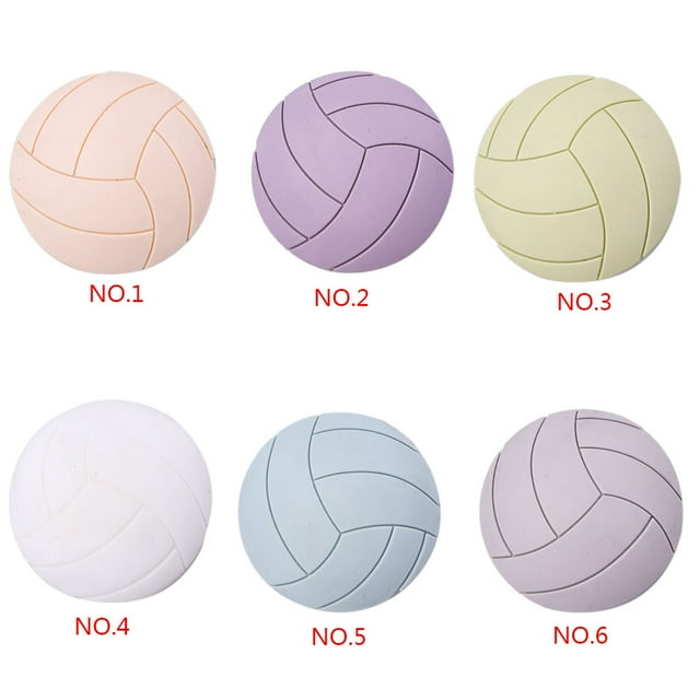 4 Pcs Pare-Chocs Mural Anti-Collision Imperméable Élimine le Bruit Coussin Poignée de Porte Forme de Volleyball