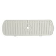 thumbnail image 1 of Extra-Long Silicone Faucet Water Catcher Mat - 45cm Kitchen Sink Drip Tray with Drain Grooves, 1 of 8